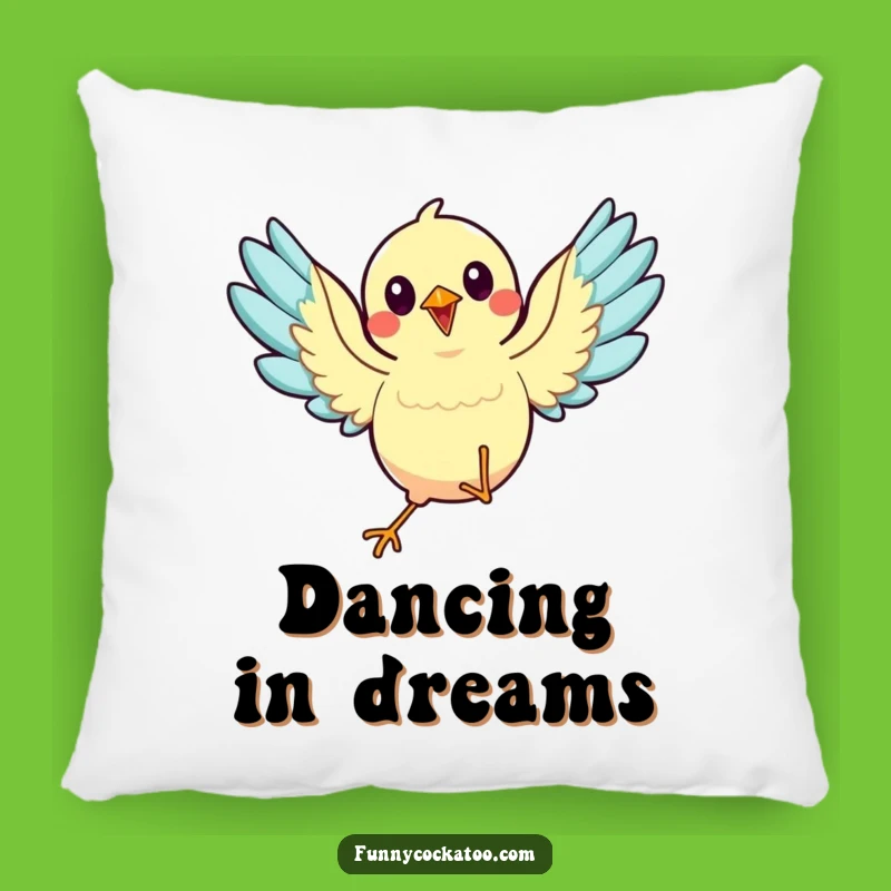 Funny Dancing Bird Pillow: Cozy Dance Companion, Wings Spread - Perfect Funny Gift Accent