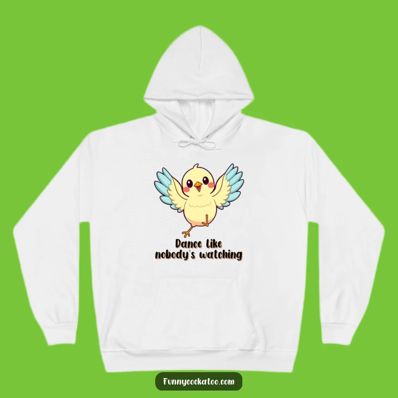 Funny Dancing Bird Hoodie: Cozy Dance Moves, Wings Spread - Ultimate Funny Gift