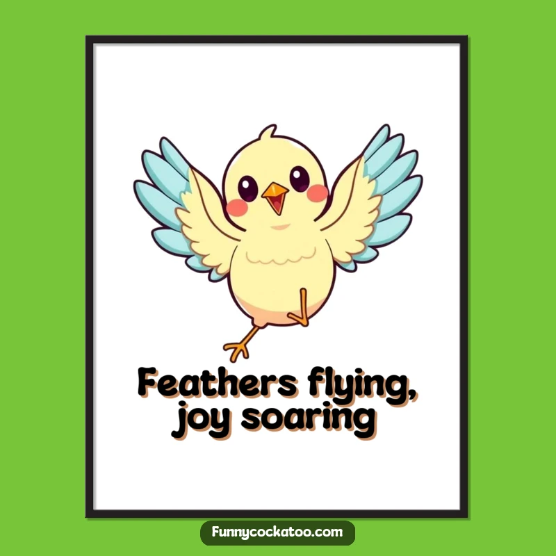 Free Printable Wall Art: Dancing Bird, Energetic Downloadable Art for a Vibrant Space