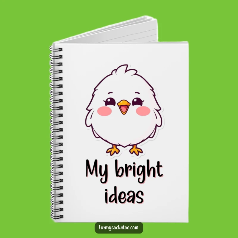Funny Fluffy Bird Notebook: Cheerful Notes, Pink Cheeks - Ideal Funny Gift for Writers